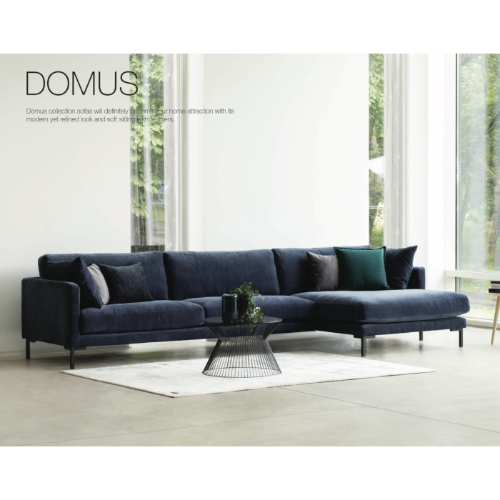 Diivan Domus (Nurgadiivan chaiselongue kahekohalise diivaniga)